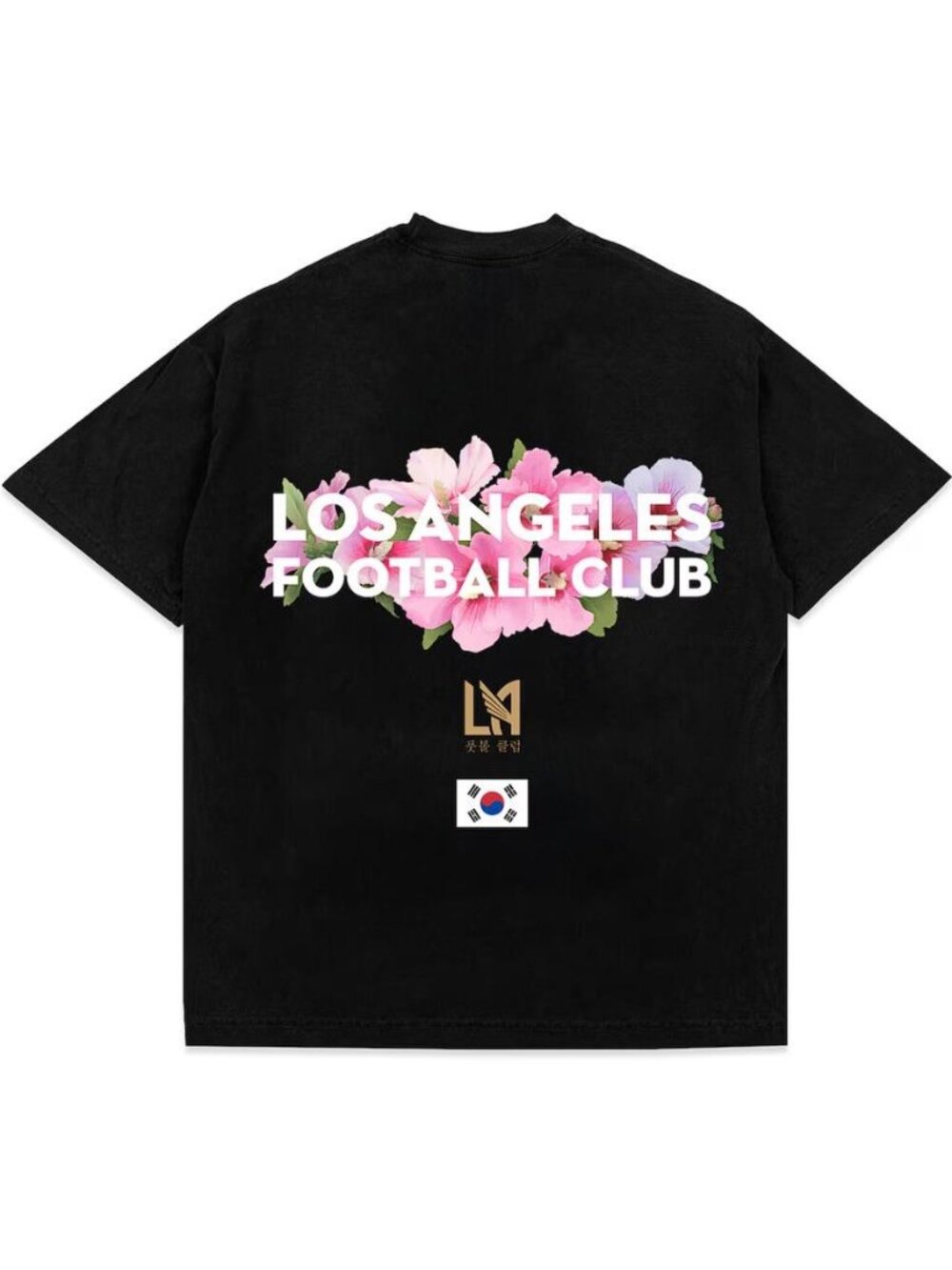 MLS Men's LAFC Son Heung-Min Sworn to Us Black Rose of Sharon T-Shirt Size L